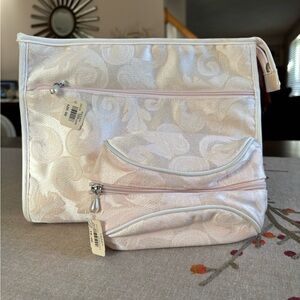 Vintage Elegant Cream Floral Women Bag Set from Bath & Body Works.